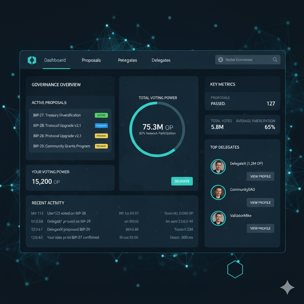 Decentralized Blockchain Governance Portal screen 4